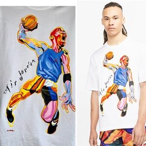 ⭐️HOST PICK⭐️ Nike Air Jordan “Hoop Heroes” by Philip Burke Collectible T-Shirt